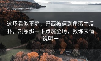 这场看似平静，巴西被逼到角落才反扑，凯恩那一下点燃全场，教练表情说明一