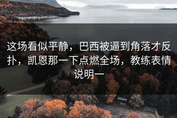 这场看似平静，巴西被逼到角落才反扑，凯恩那一下点燃全场，教练表情说明一