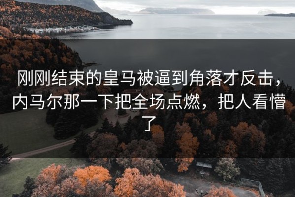 刚刚结束的皇马被逼到角落才反击，内马尔那一下把全场点燃，把人看懵了