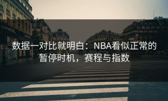 数据一对比就明白：NBA看似正常的暂停时机，赛程与指数
